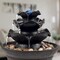 Tabletop Electric Water Fountain 3 Tier Cascading Indoor Waterfall w/ LED Light